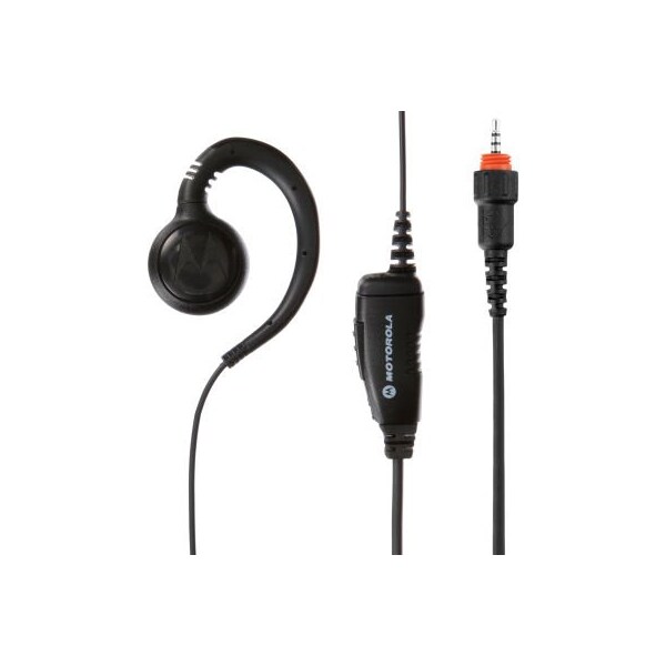 Motorola Motorola Swivel Earpiece w/ Short Cord, Inline PTT & Mic for use with CLP Portable Radios HKLN4529 - main